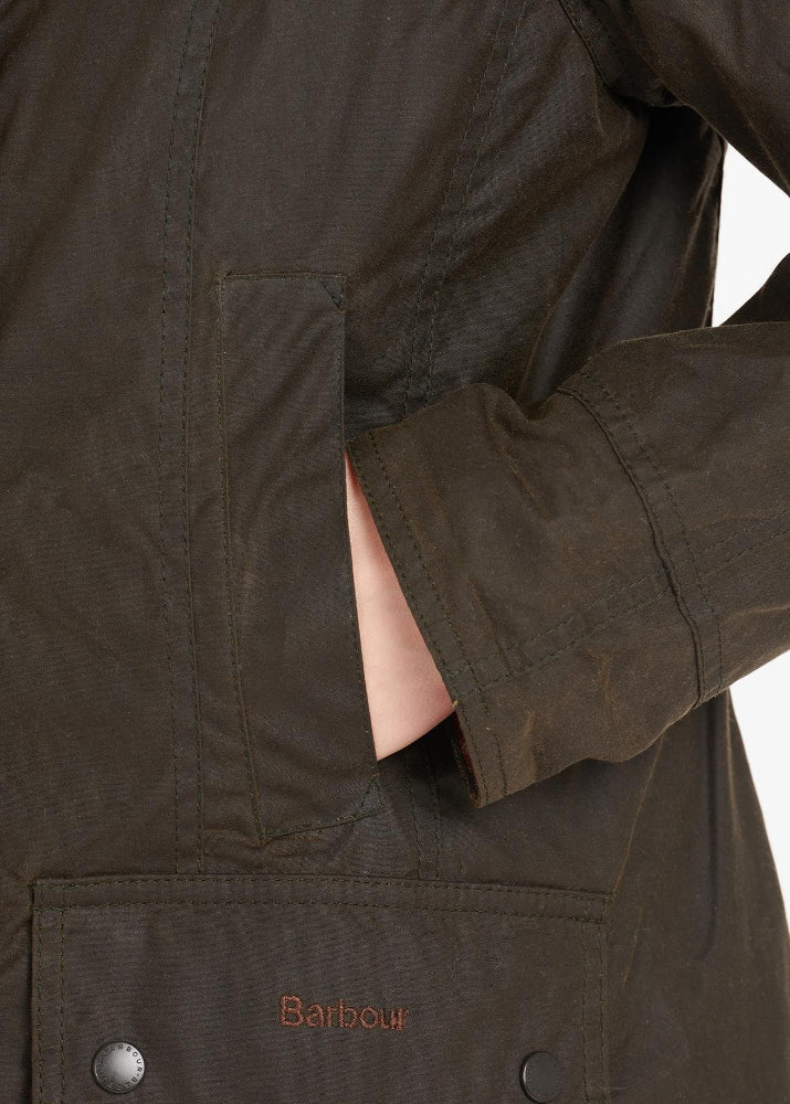 Barbour Beadnell Waxed Jacket Olive