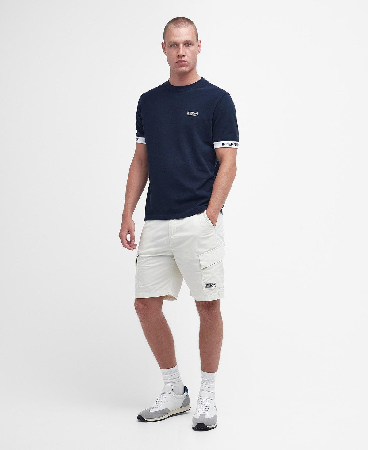 Barbour International Parson Shorts Dove Grey