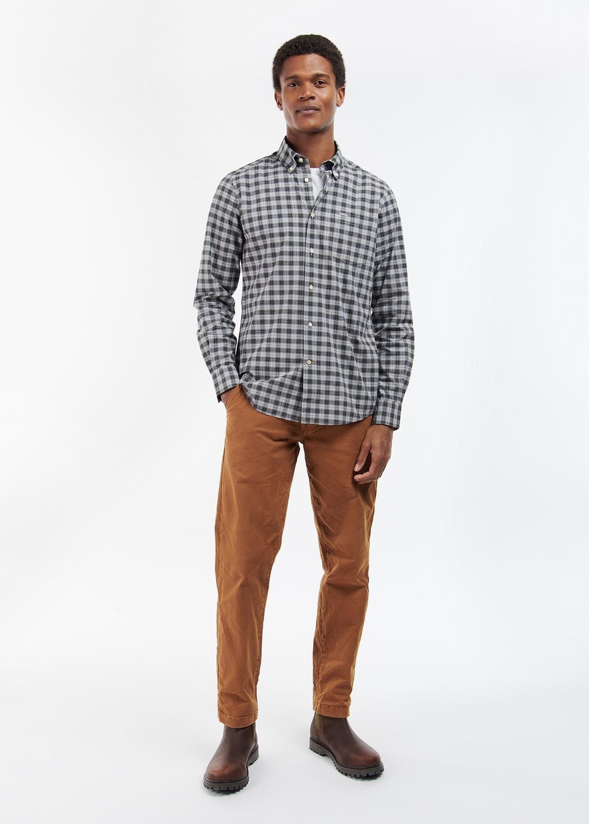 Barbour Lomond Tailored Greystone