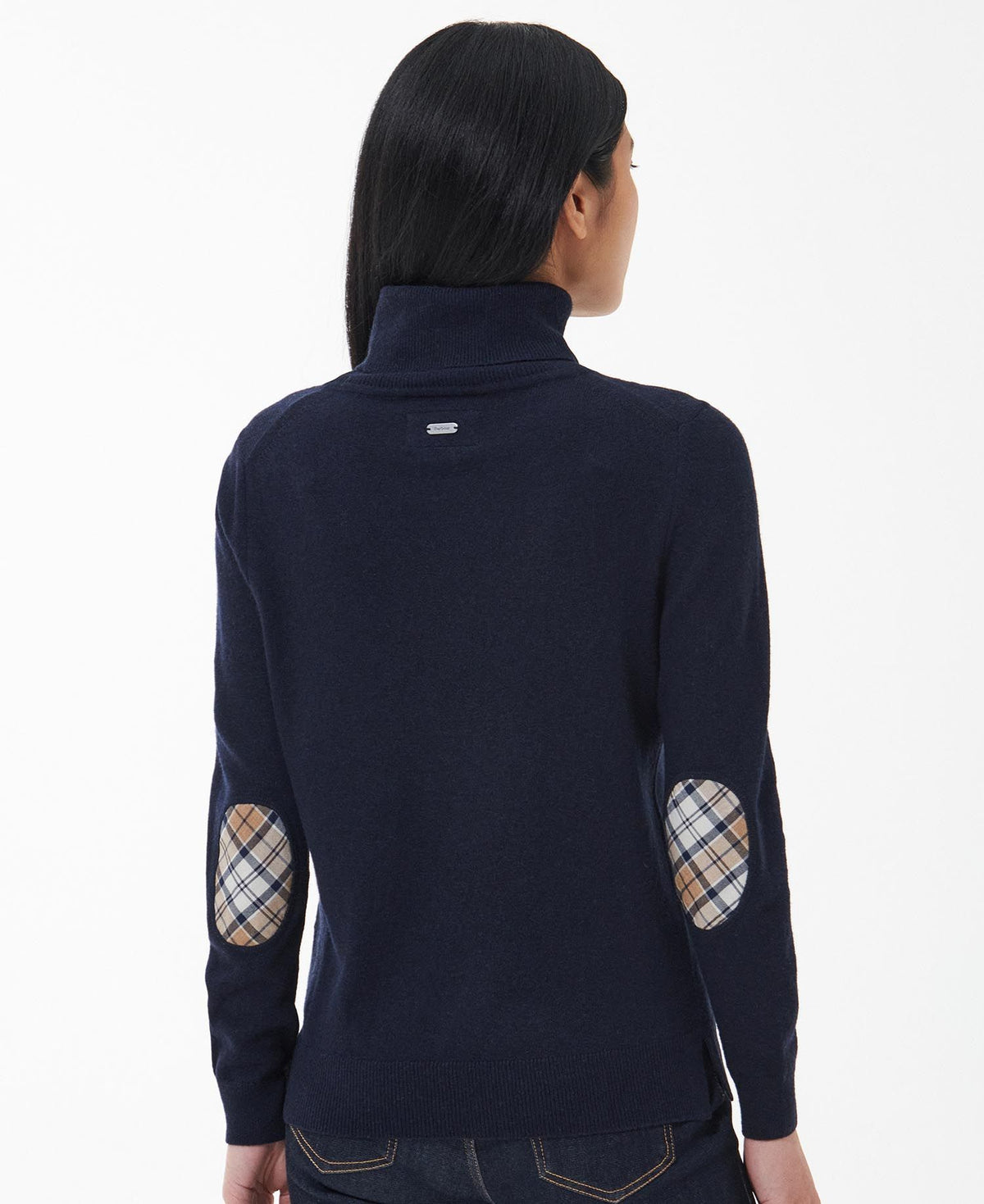 Barbour Pendle Roll-Neck Navy Fawn