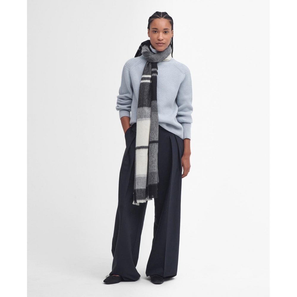Barbour Rosefield Tartan Scarf Moondrome Tartan