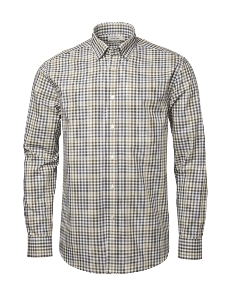 Chevalier Belmont Regular Fit Shirt Leather Brown Check