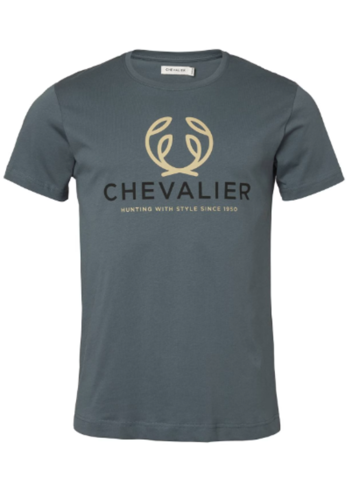 Chevalier Men's Logo Tee Stormy Blue