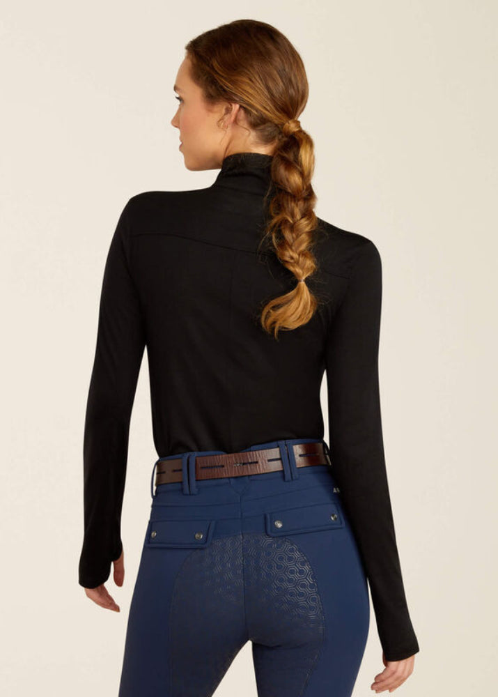 Ariat Cheviot 1/4zipLS Black