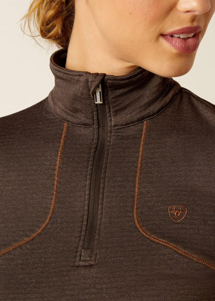 Ariat Gridwork 1/4 zip Moleheather