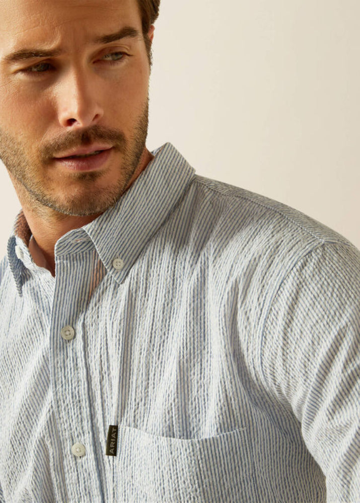 Ariat Grafham LS Shirt Blue Stripe