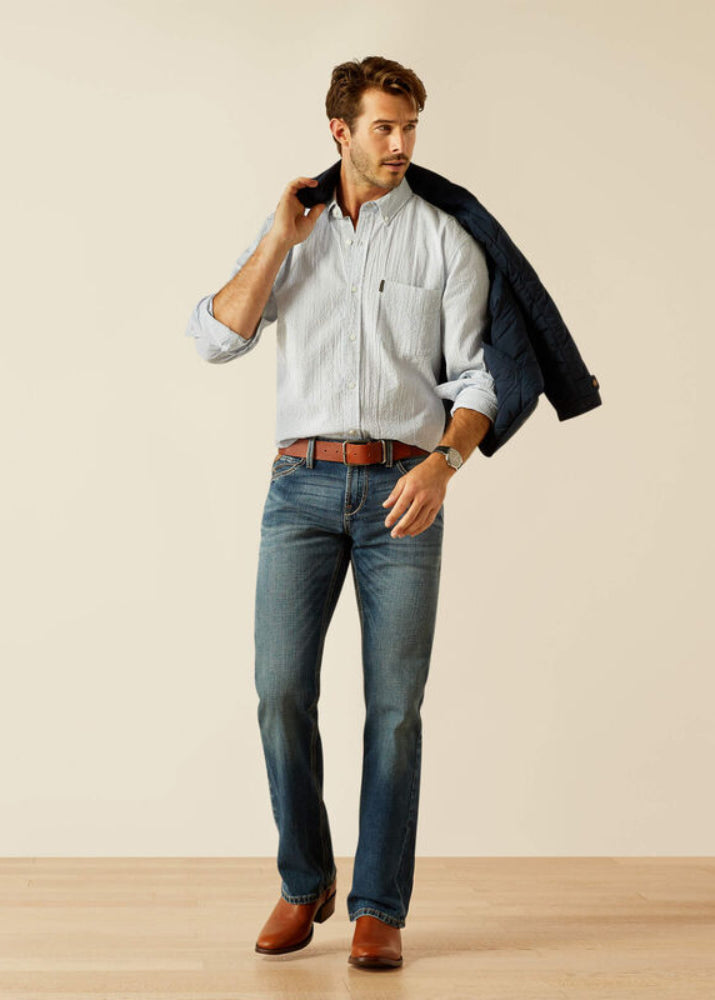 Ariat Grafham LS Shirt Blue Stripe