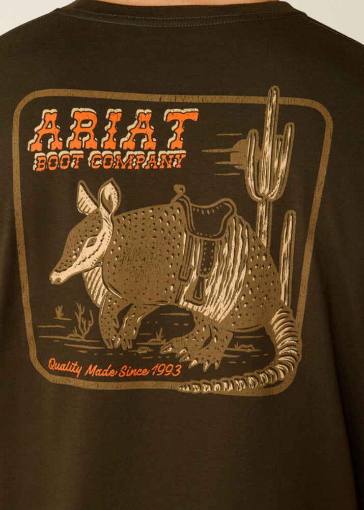 Ariat Possum DN A Half SS Shirt Dark Olive
