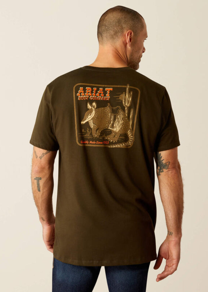 Ariat Possum DN A Half SS Shirt Dark Olive