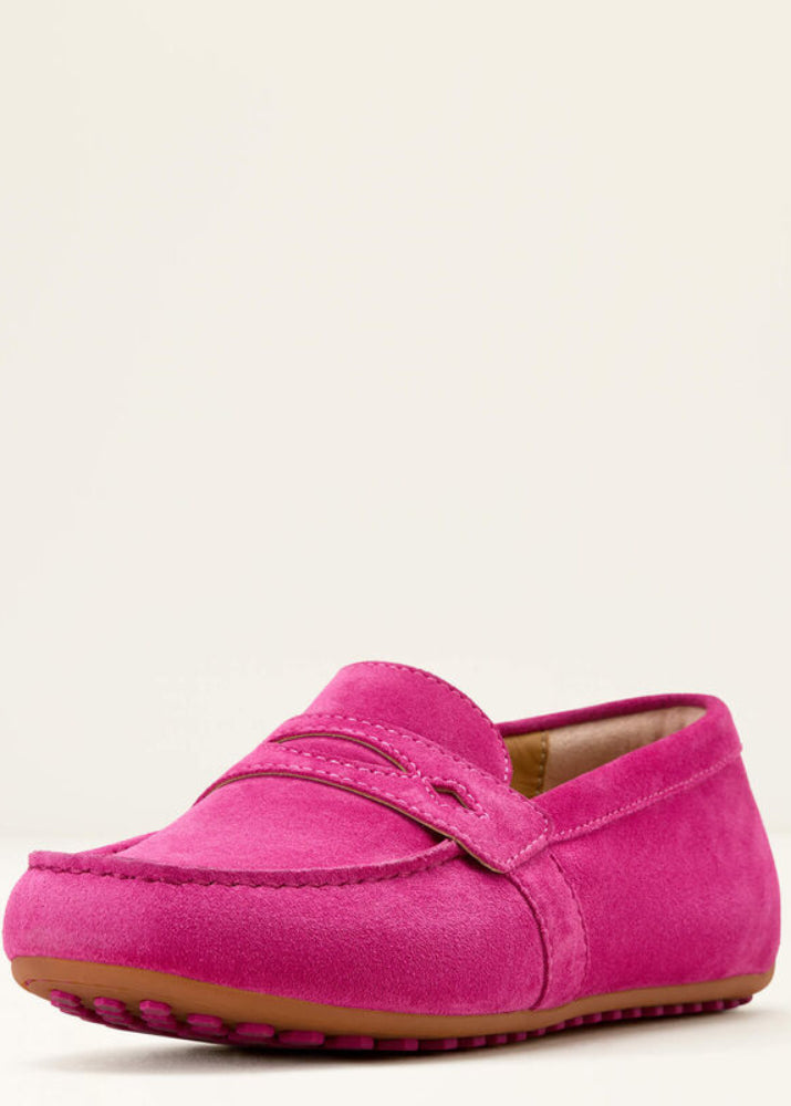 Ariat Selene Driving Moc Hot Pink Suede