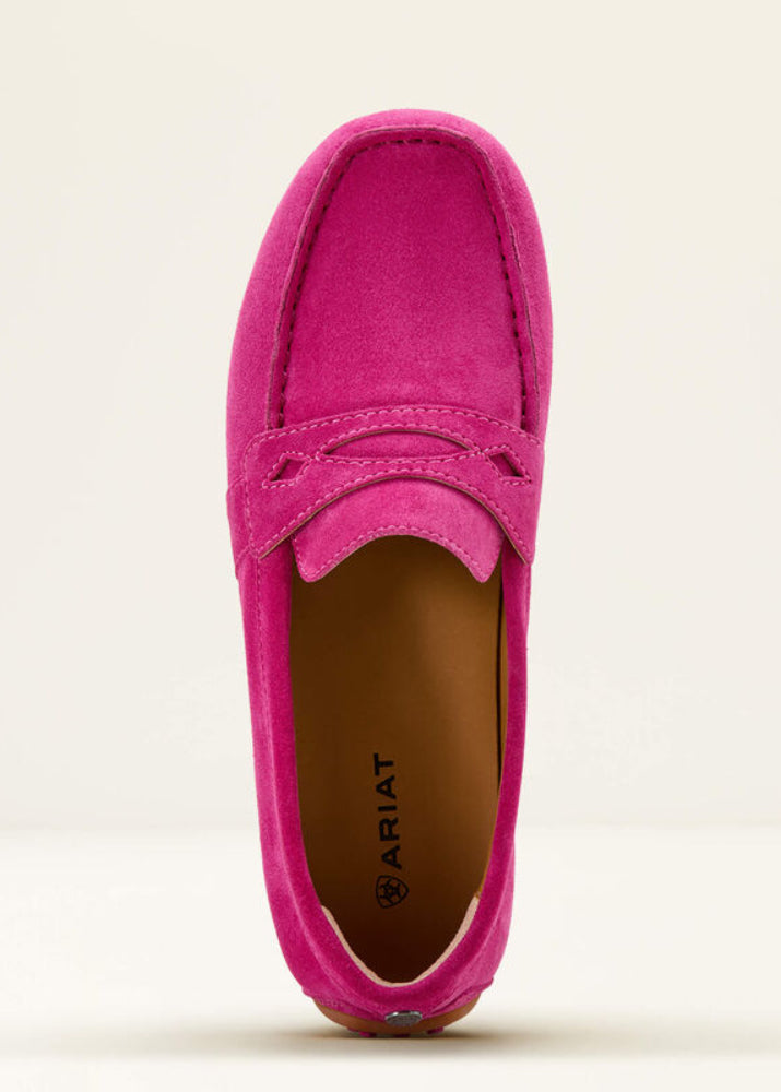 Ariat Selene Driving Moc Hot Pink Suede
