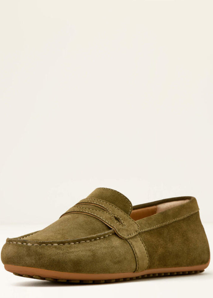 Ariat Selene Driving Moc Dark Olive Suede