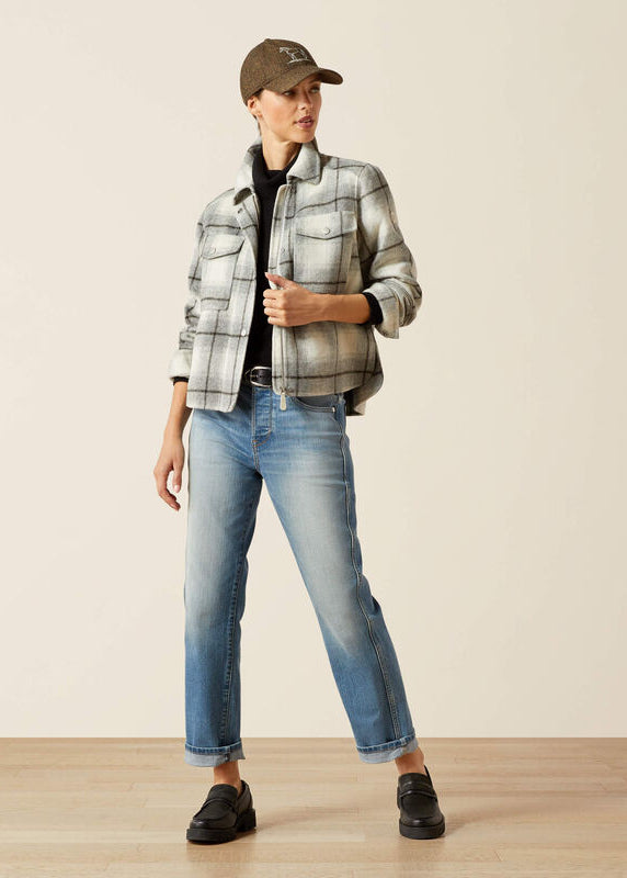 Ariat Warrington Jkt Grey Plaid