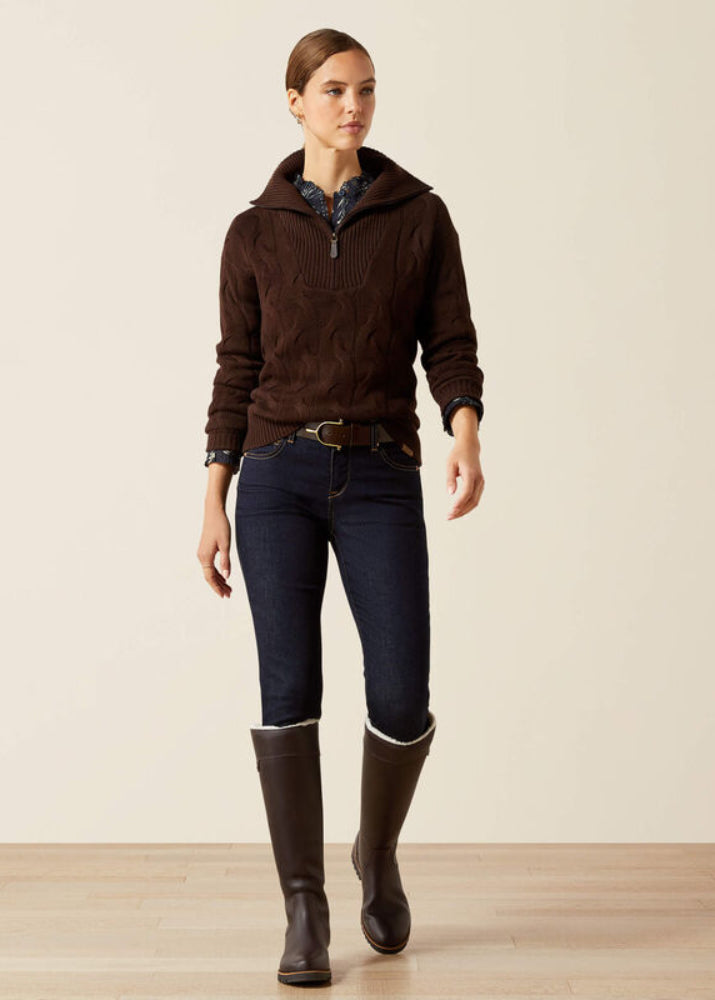 Ariat Alamere SWTR Zip Coffee Bean