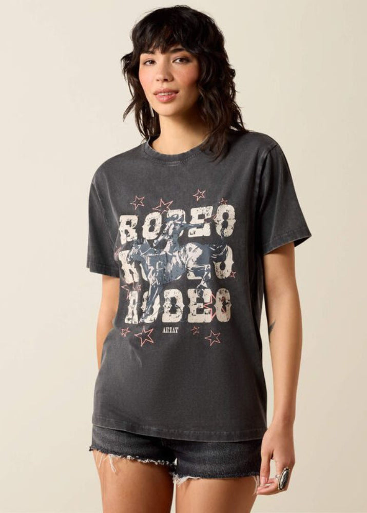 Ariat Star Spangled Rodeo SS TShirt Charcoal