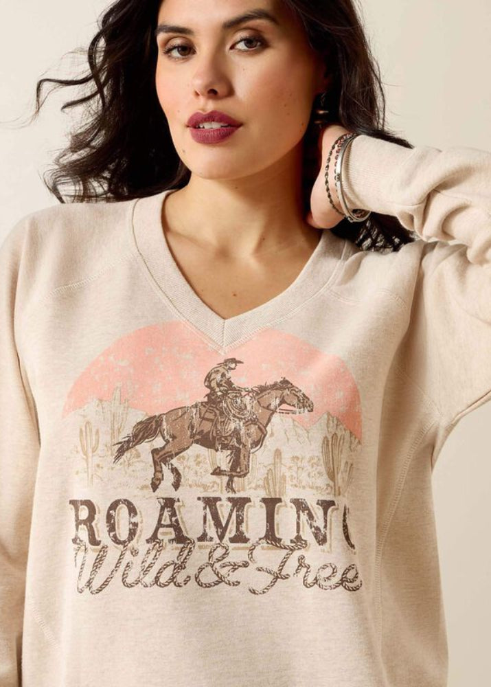 Ariat Victoria Sweatshirt Khaki Heather
