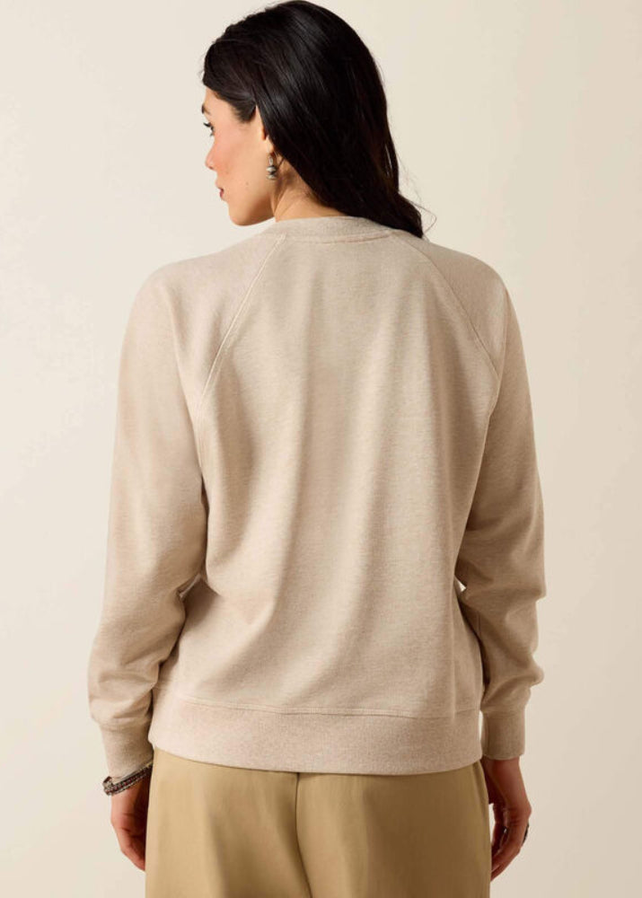 Ariat Victoria Sweatshirt Khaki Heather