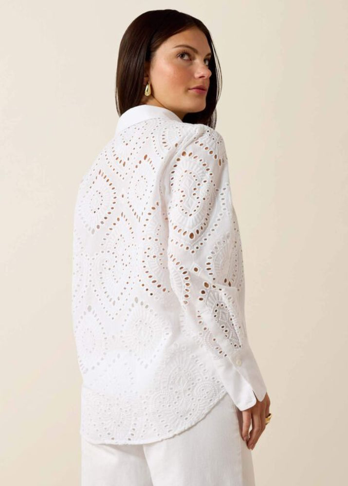 Ariat Millington LS Blus White