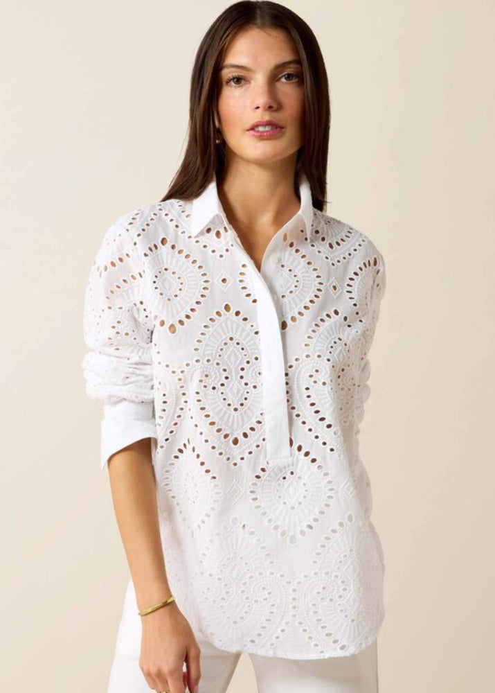 Ariat Millington LS Blus White