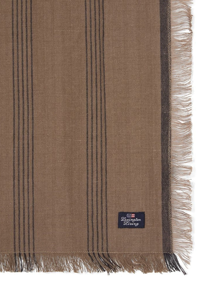 Lexington Striped Linen/Cotton Napkin Stone/BL