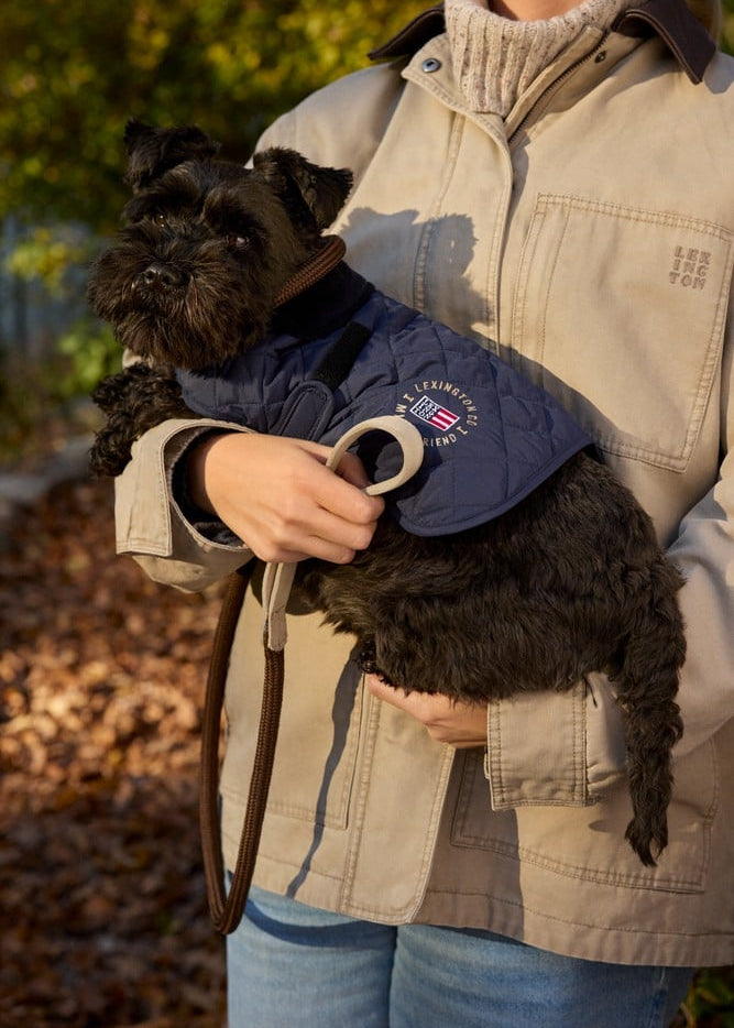 Lexington Dog Quilted Jacket Navy