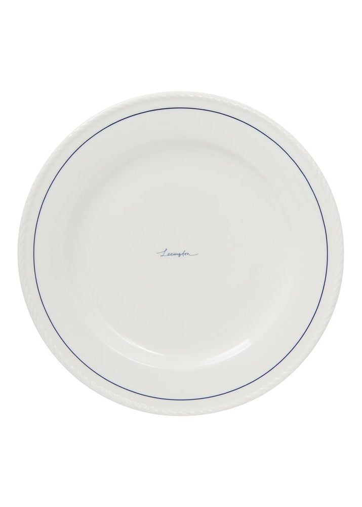 Lexington Porcelain Dinner Plate 4/set WH/NAVY