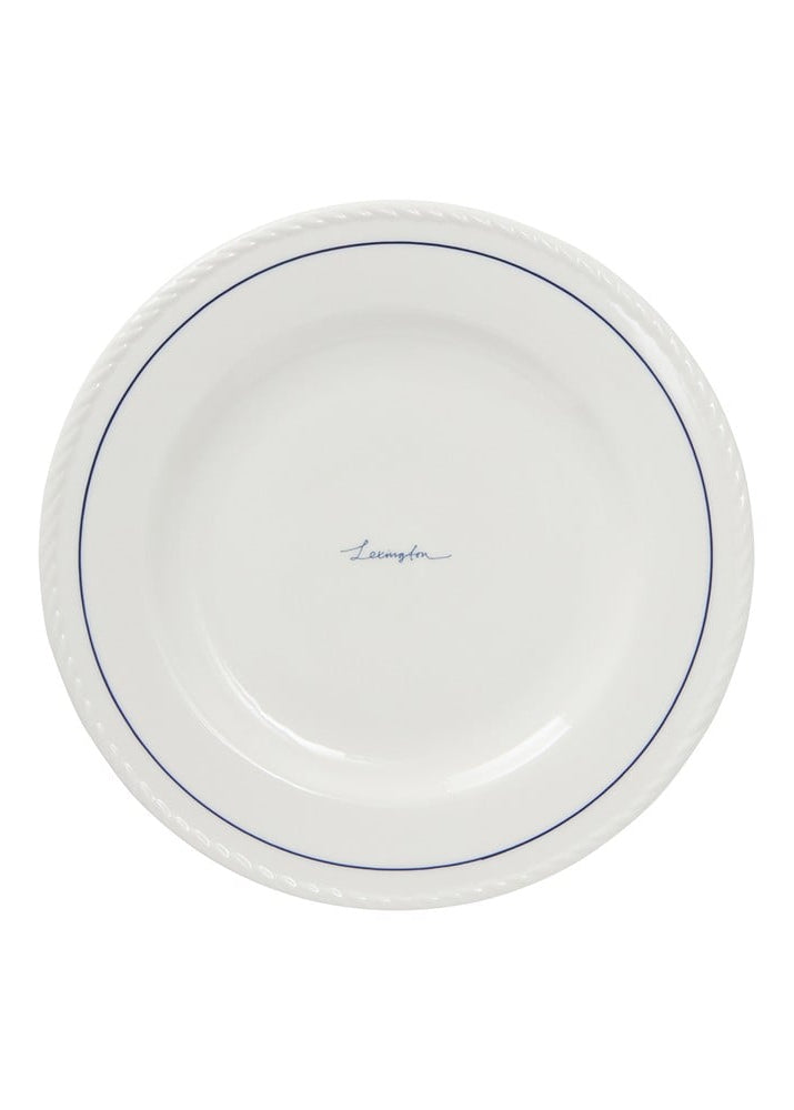 Lexington Porcelain Dessert Plate 4/set Wh/Blue