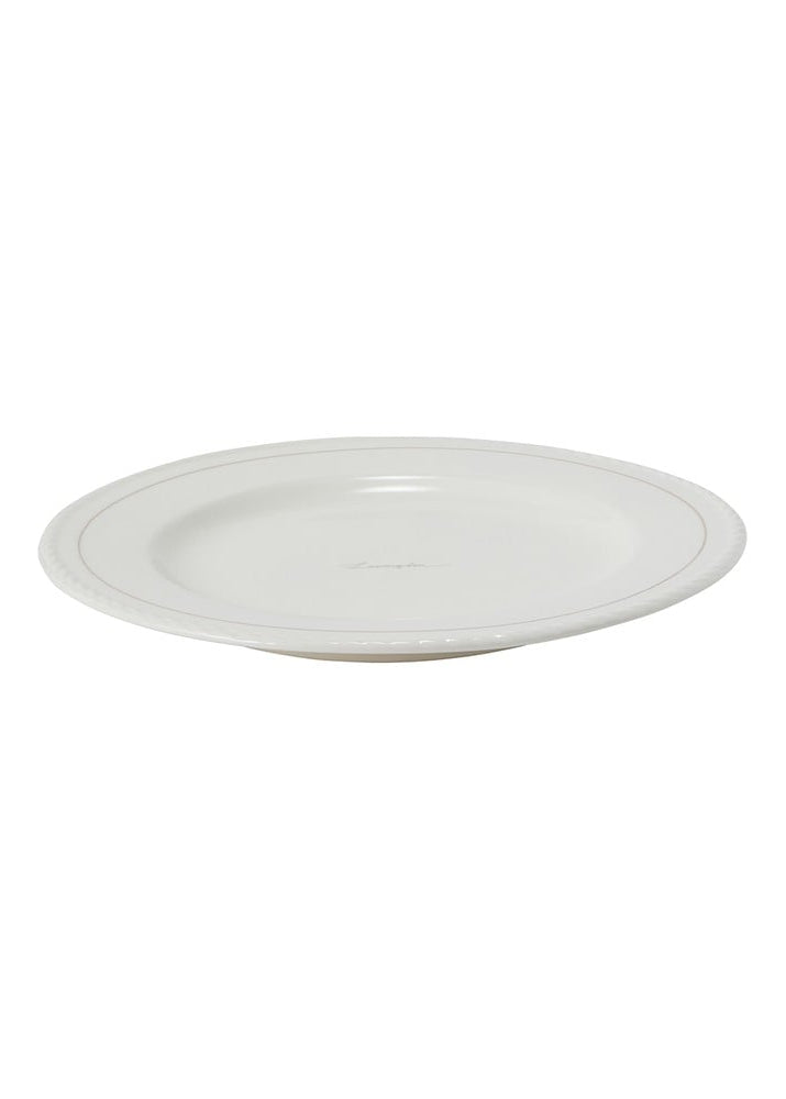 Lexington Porcelain Dessert Plate 4/set Wh/Beige