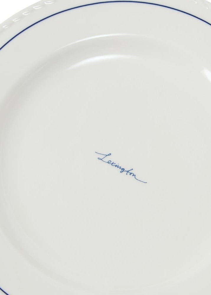 Lexington Porcelain Dessert Plate 4/set Wh/Blue
