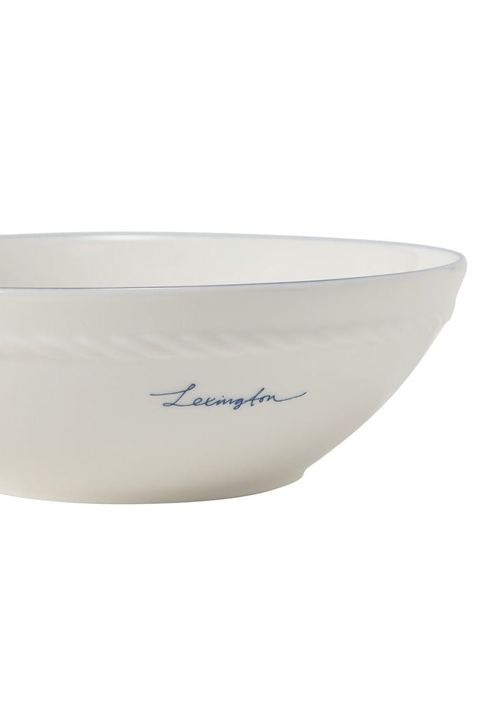 Lexington Porcelain Small Bowl Gift 4/set WH/Navy