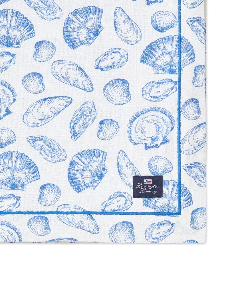 Lexington Lexington Shell Printed Org cot tablecloth  180*180