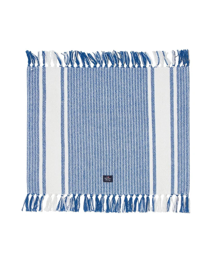 Lexington Striped Org Cot Placemat W Fringes 40*50