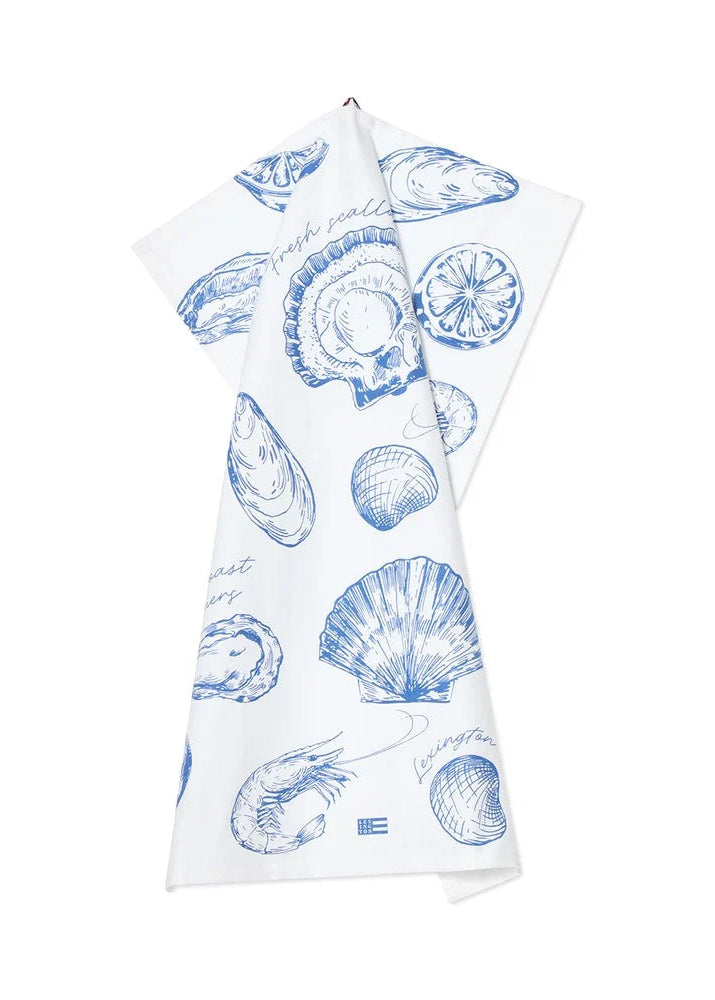 Lexington Shell Org cott Kitchen Towel WH/NY