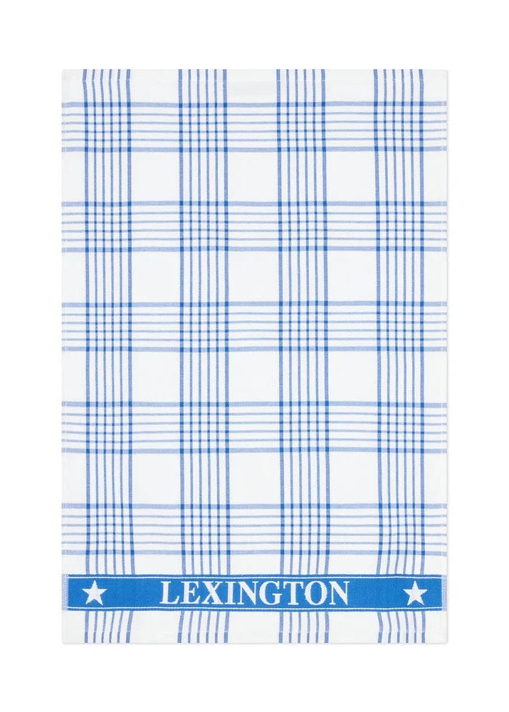 Lexington Checked Org Cot Terry Kitchen Towel WH/N
