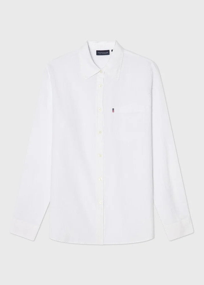Lexington Classic Linen Shirt White