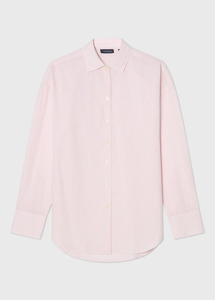 Lexington Casual SeerSucker Shirt Pink/White Strip