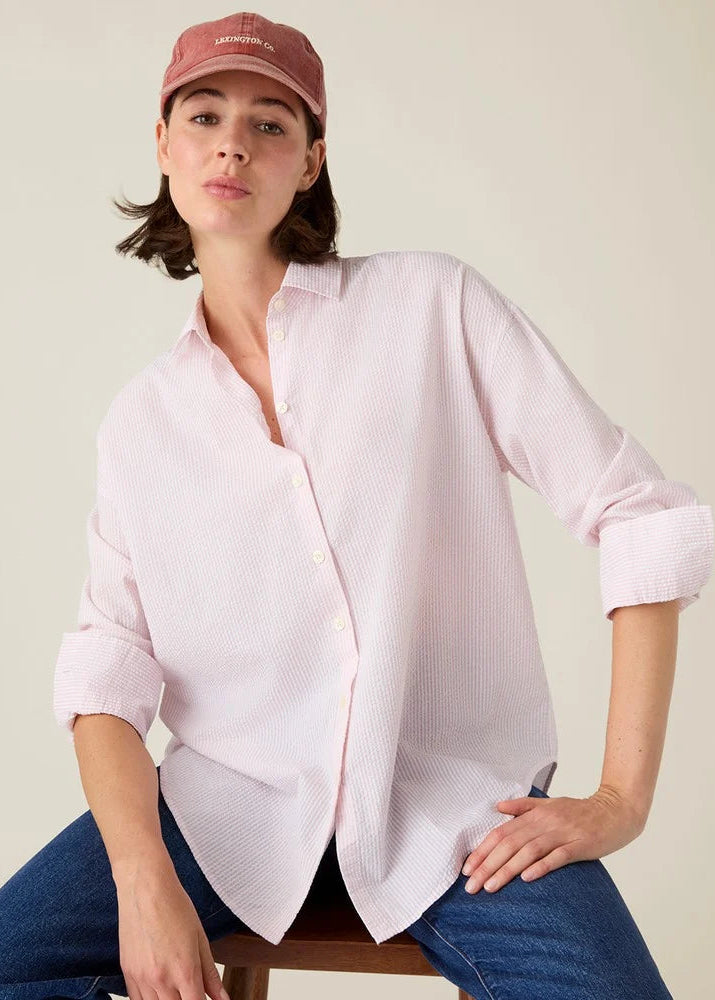 Lexington Casual SeerSucker Shirt Pink/White Strip