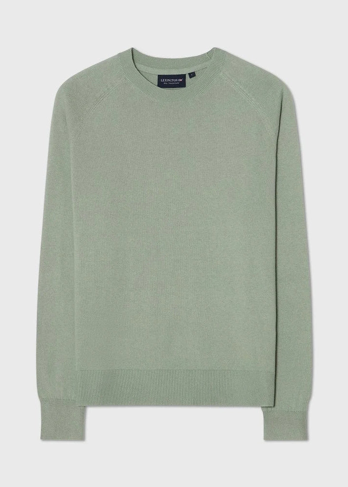 Lexington Cashmere Blend Regian Sweater Green