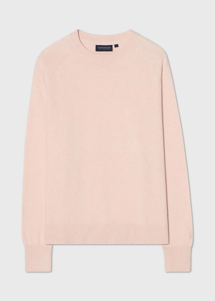 Lexington Cashmere Blend Ragian Sweater L Pink