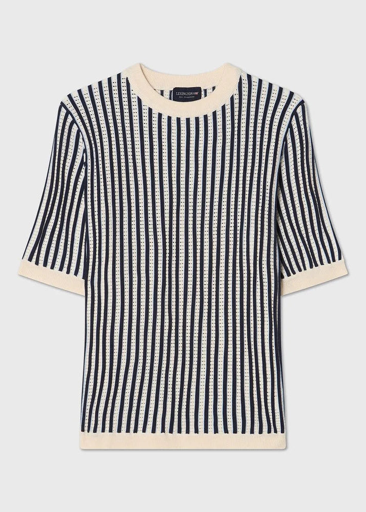 Lexington Multi Striped Short Sleeve Knitted SWTR