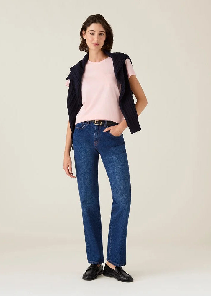 Lexington Cotton Modal  Blend Classic Tee Pink