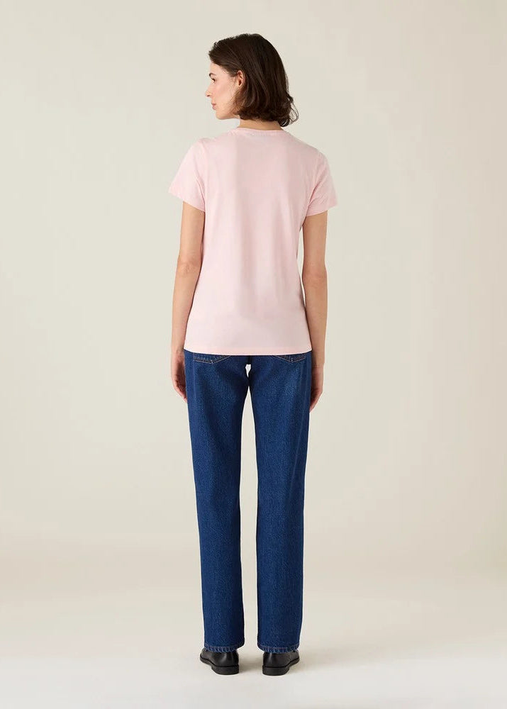 Lexington Cotton Modal  Blend Classic Tee Pink