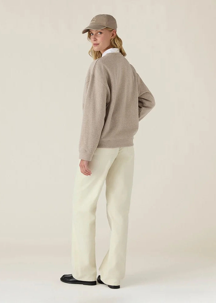 Lexington Logo Sweatshirt Light Brown Melange