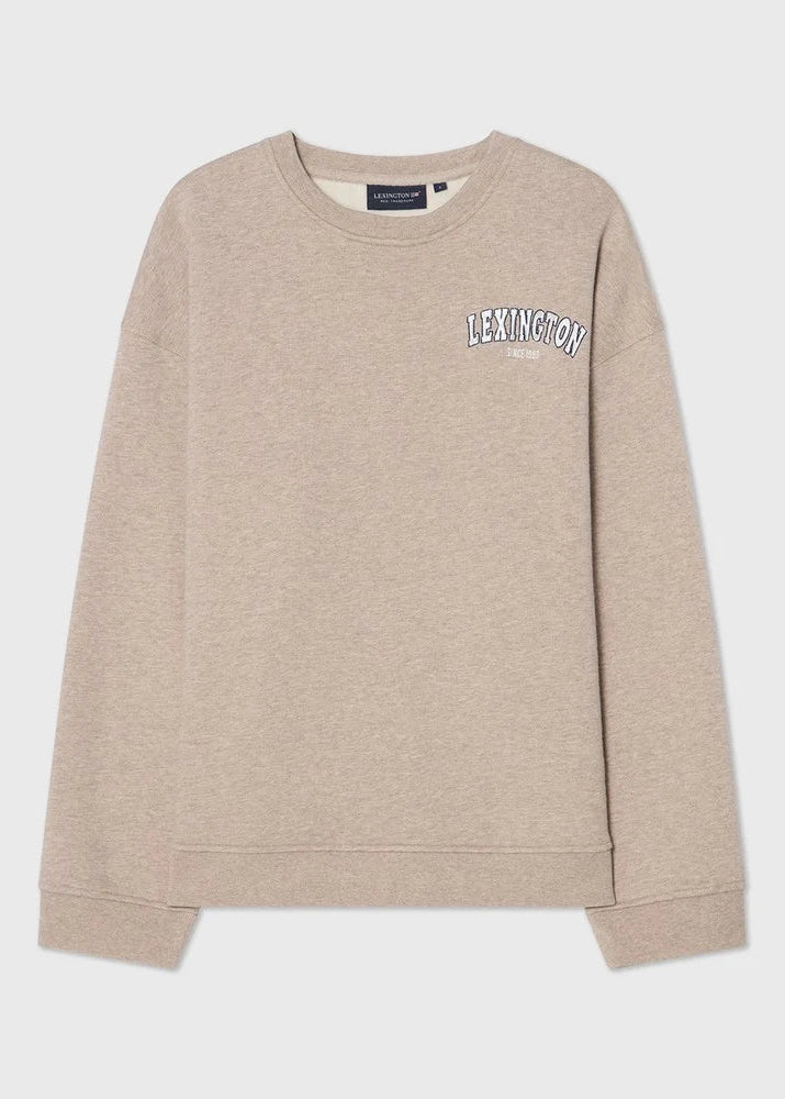 Lexington Logo Sweatshirt Light Brown Melange