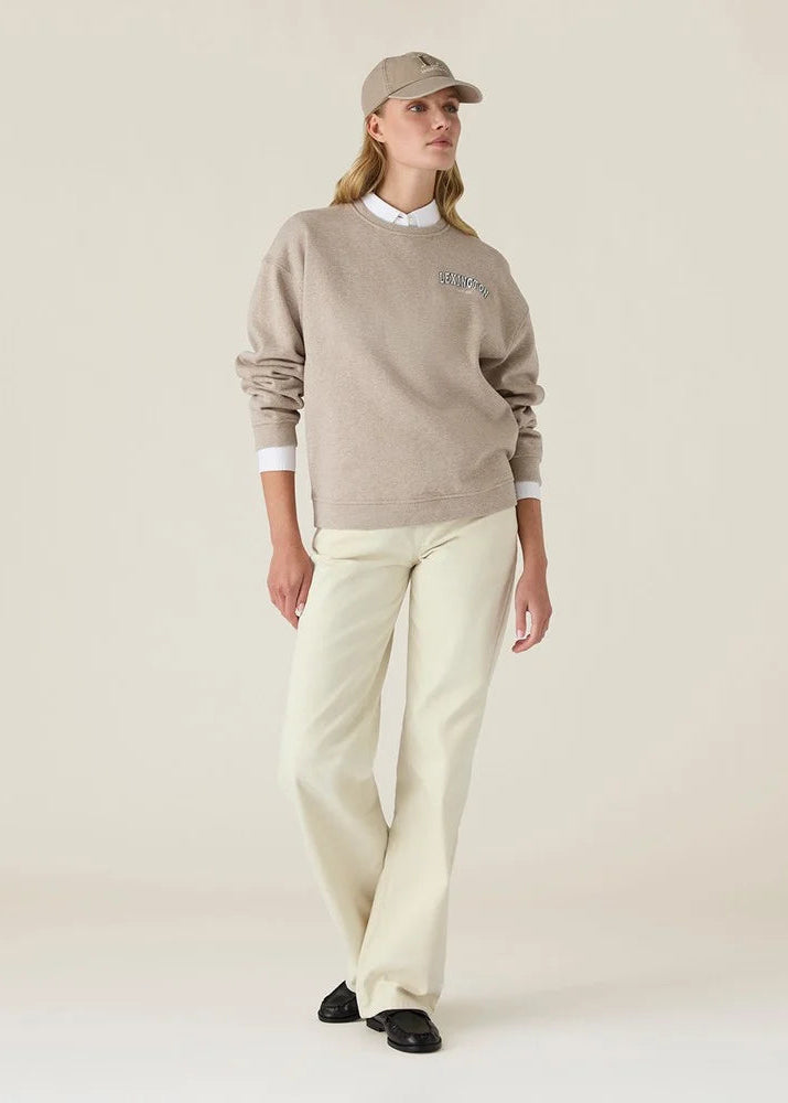 Lexington Logo Sweatshirt Light Brown Melange