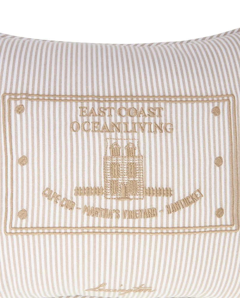 Lexington Striped org CottonPillow BE/WH 40*30