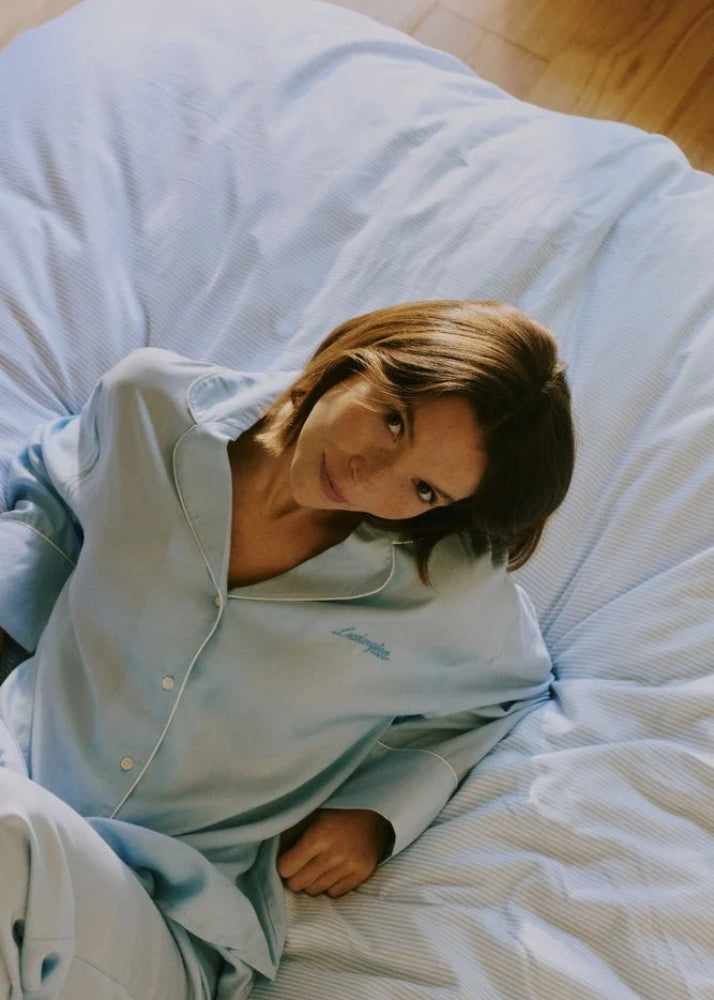 Lexington Lyocell Pyjama Set Light Blue