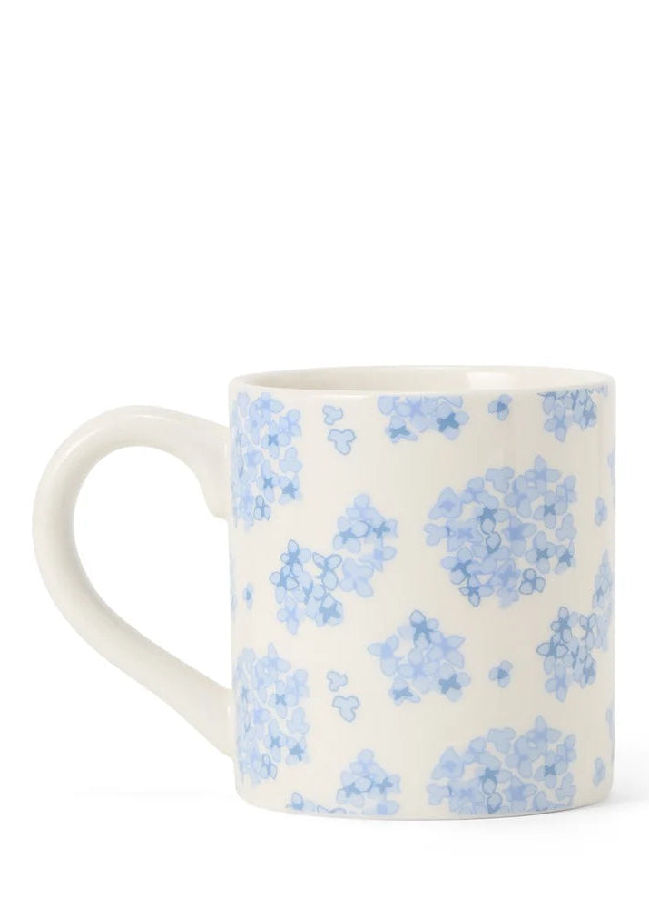 Lexington Floral Stoneware Mug  Bl/Wh