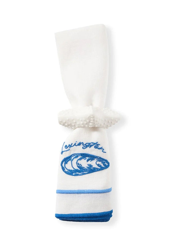 Lexington Stoneware Starfish Napkin Ring White