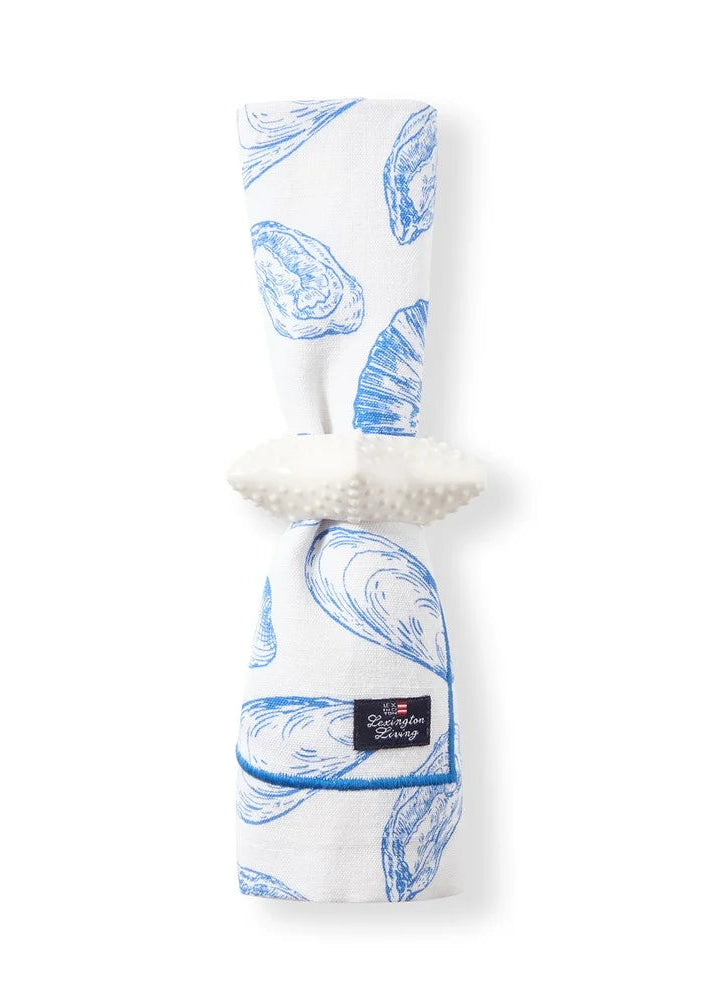 Lexington Stoneware Starfish Napkin Ring White